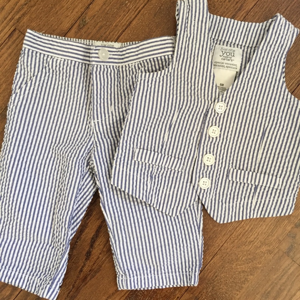 Seersucker vest & pants